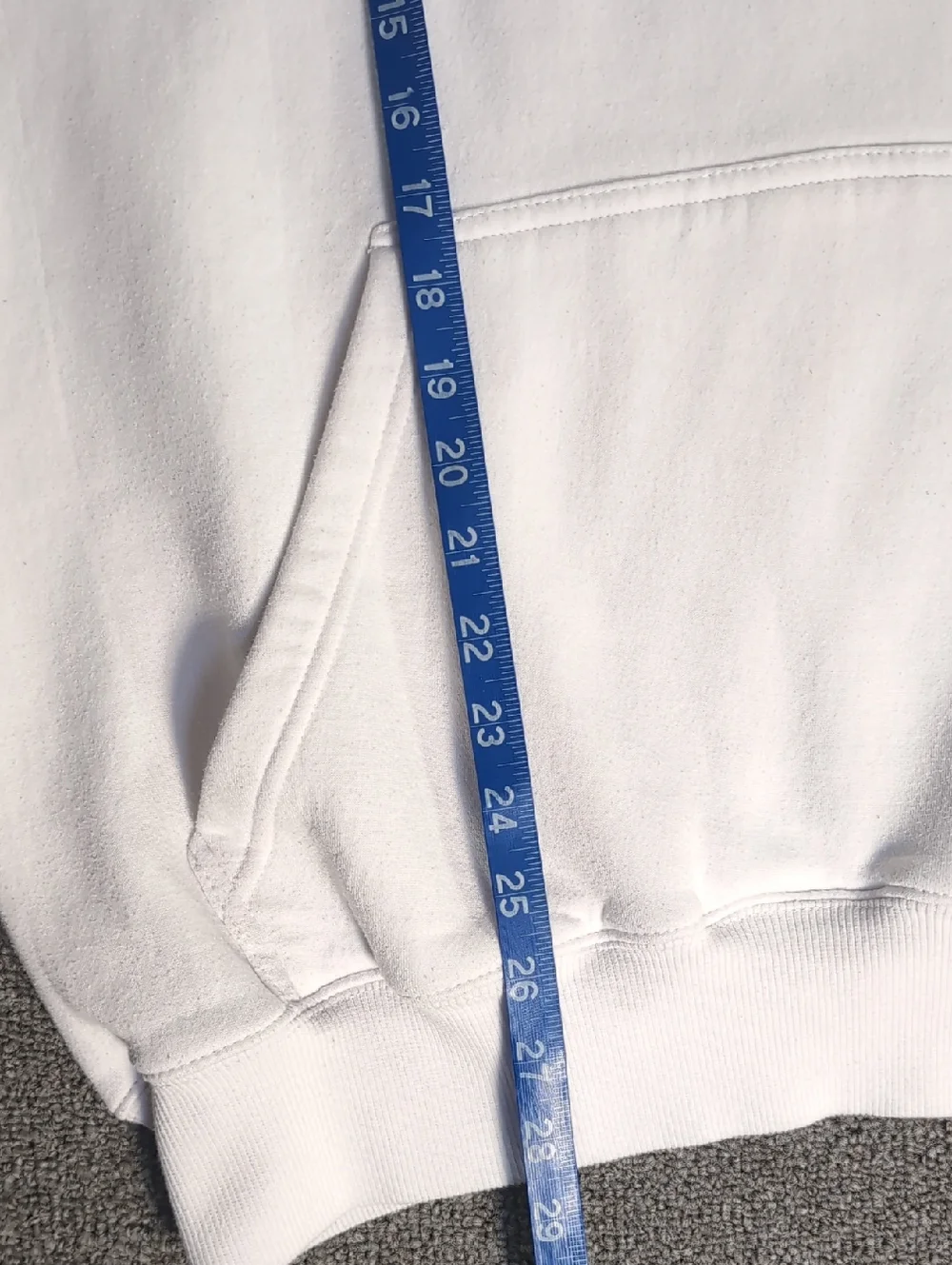 Odin Mfg Corp Alta Heavyweight Pullover Fleece Hoodie Size Large in White